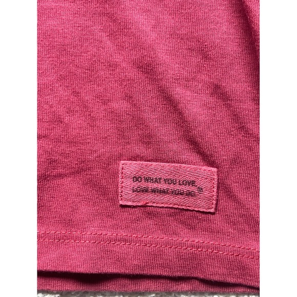 Life Is Good Long Sleeve V Neck T Shirt Cat Christmas Lights Jolly Enough Size L - Picture 5 of 8